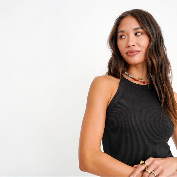 Project Social T Perry Rib Tank - Black - Picture 5 of 8